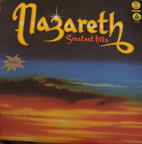 Music album cover with 'Nazareth Greatest Hits' 